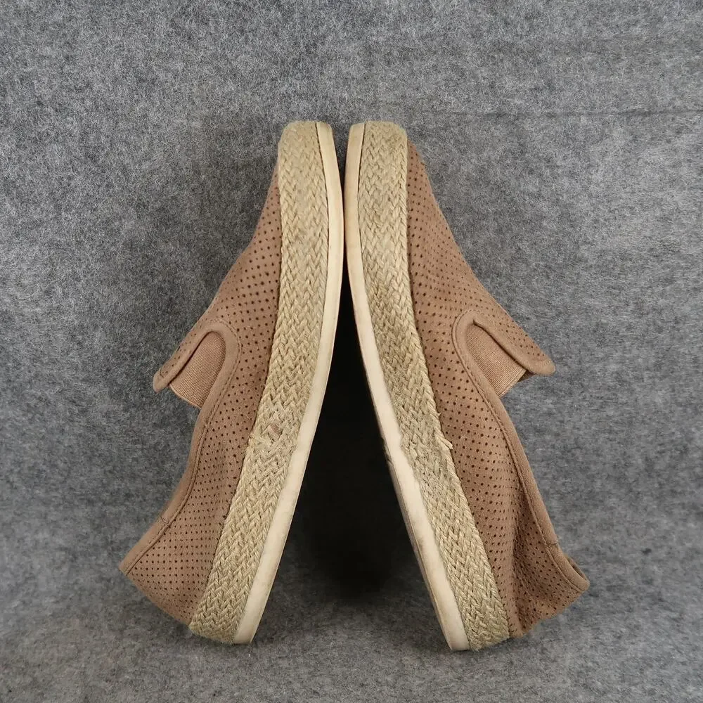 ESpirit Shoes Womens 8.5 Casual Espadrille Slip On Sneakers Perforated Lifestyle
